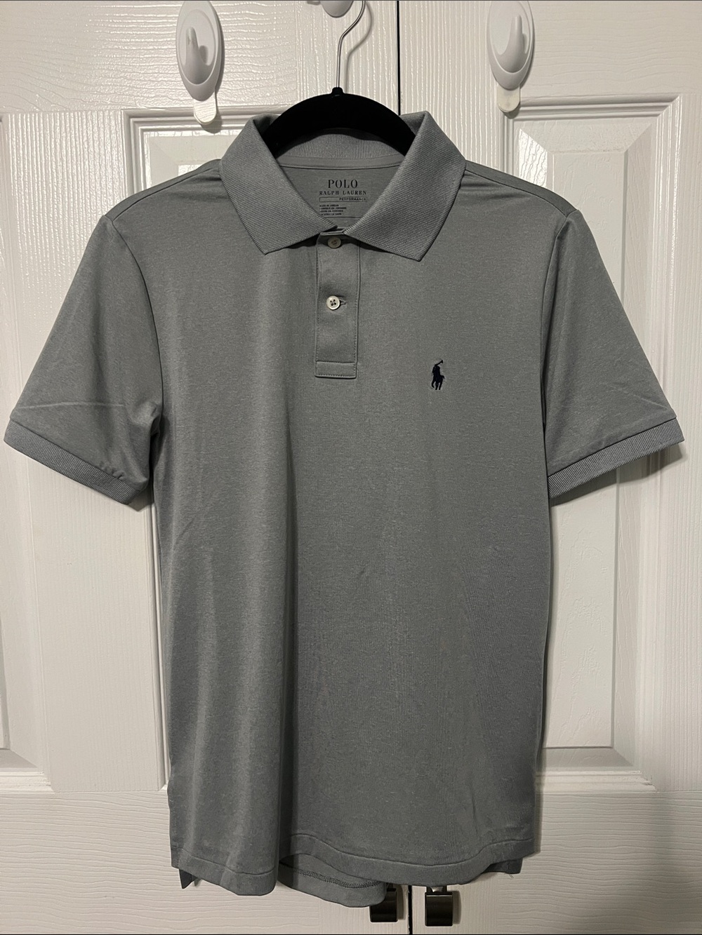 EUC Youth Polo by Ralph Lauren Light Gray Short-Sleeve Performance Polo Size YM